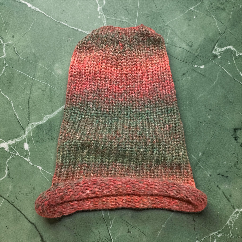 Green knitted beanie